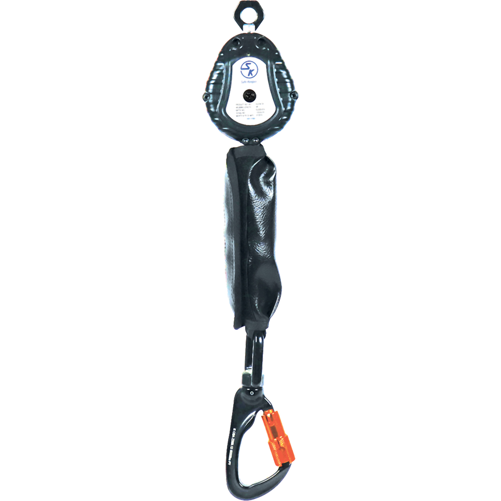 Safe Keeper Webbed Energy-Absorbing SRL - 6ft., Lightweight, Technora Webbing, Hook and Carabiner, Model# ELE06